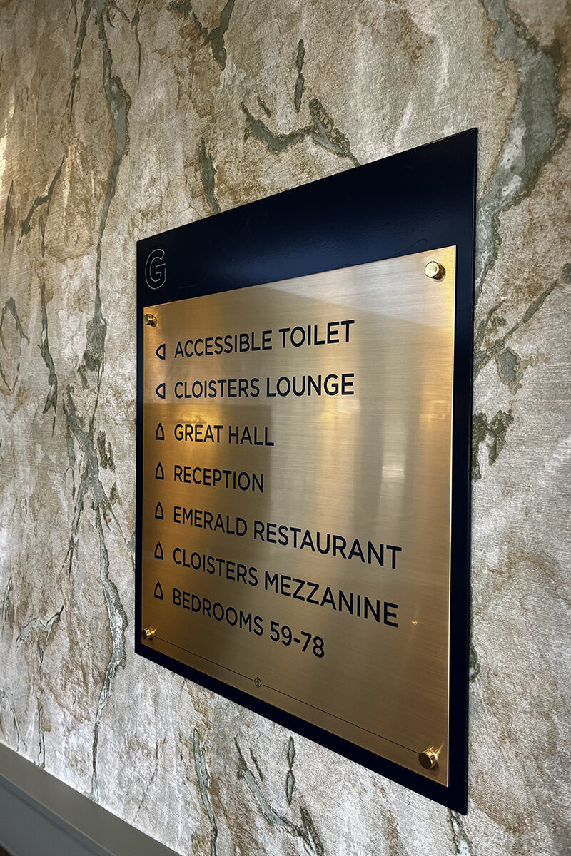 ellis-signs-brushed-gold-hotel-signs-matfen-hall