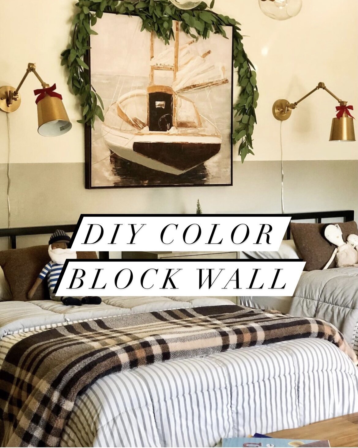 diy color block wall