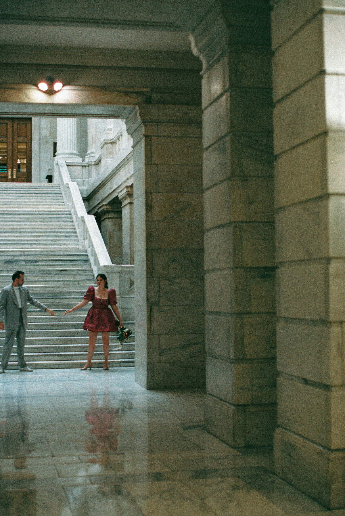 Arkansas state capital building editorial elopement photos