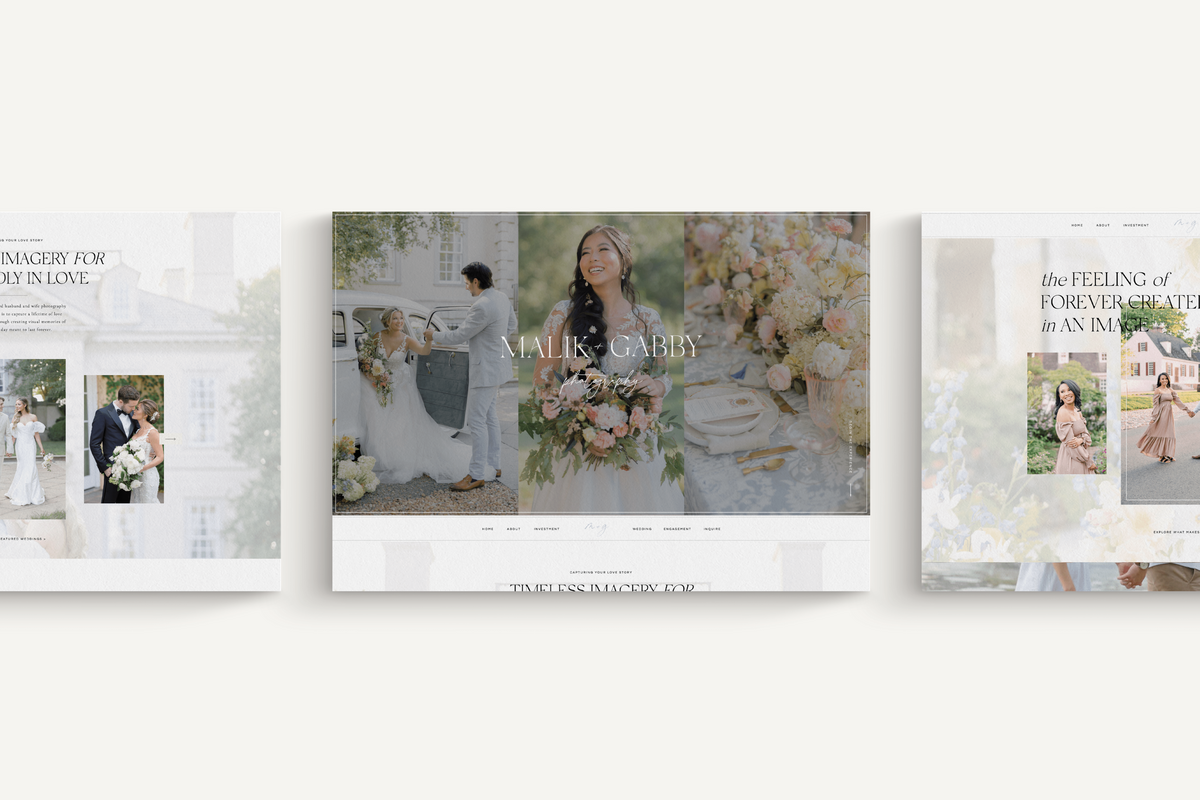 Virginia Wedding Photographer Showit Web Design