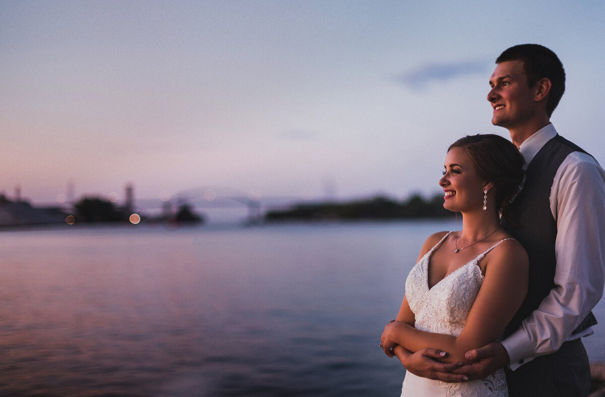 Sunset Wedding Photo
