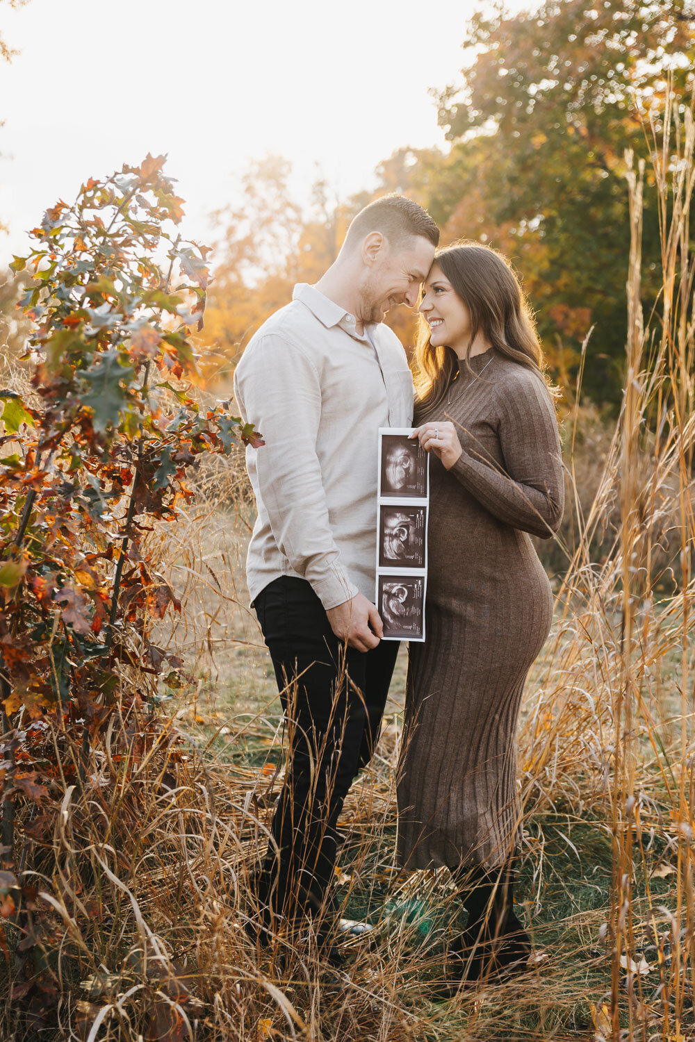 Expecting couple with Sonogram