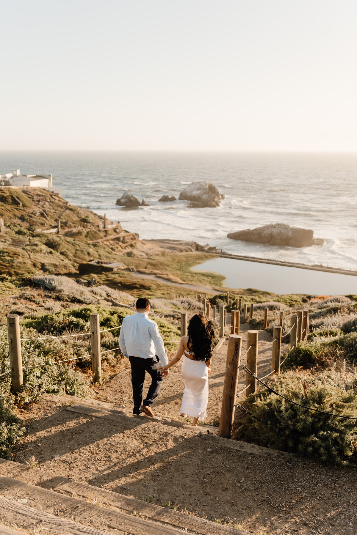 Engagement photoshoot at Sutro Baths