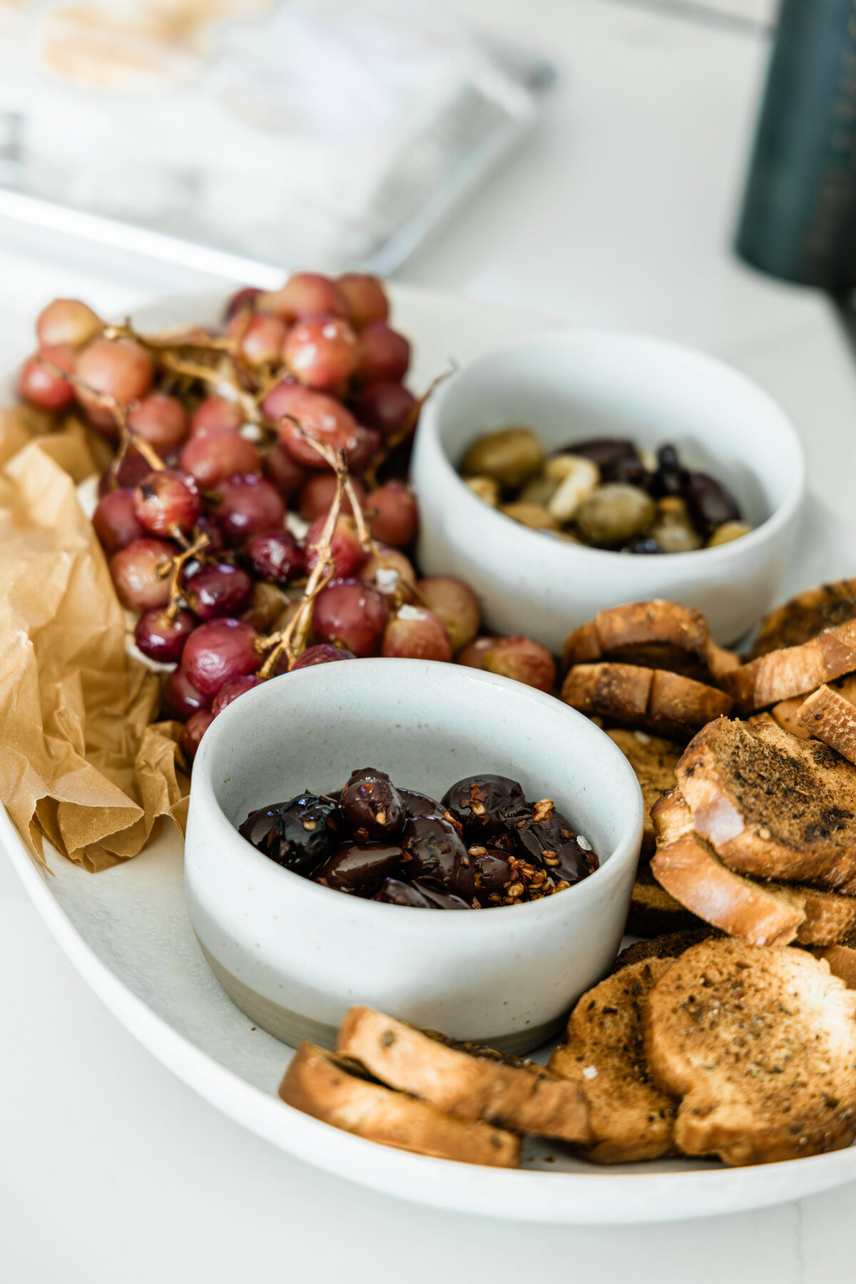 roasted appetizer on white plate