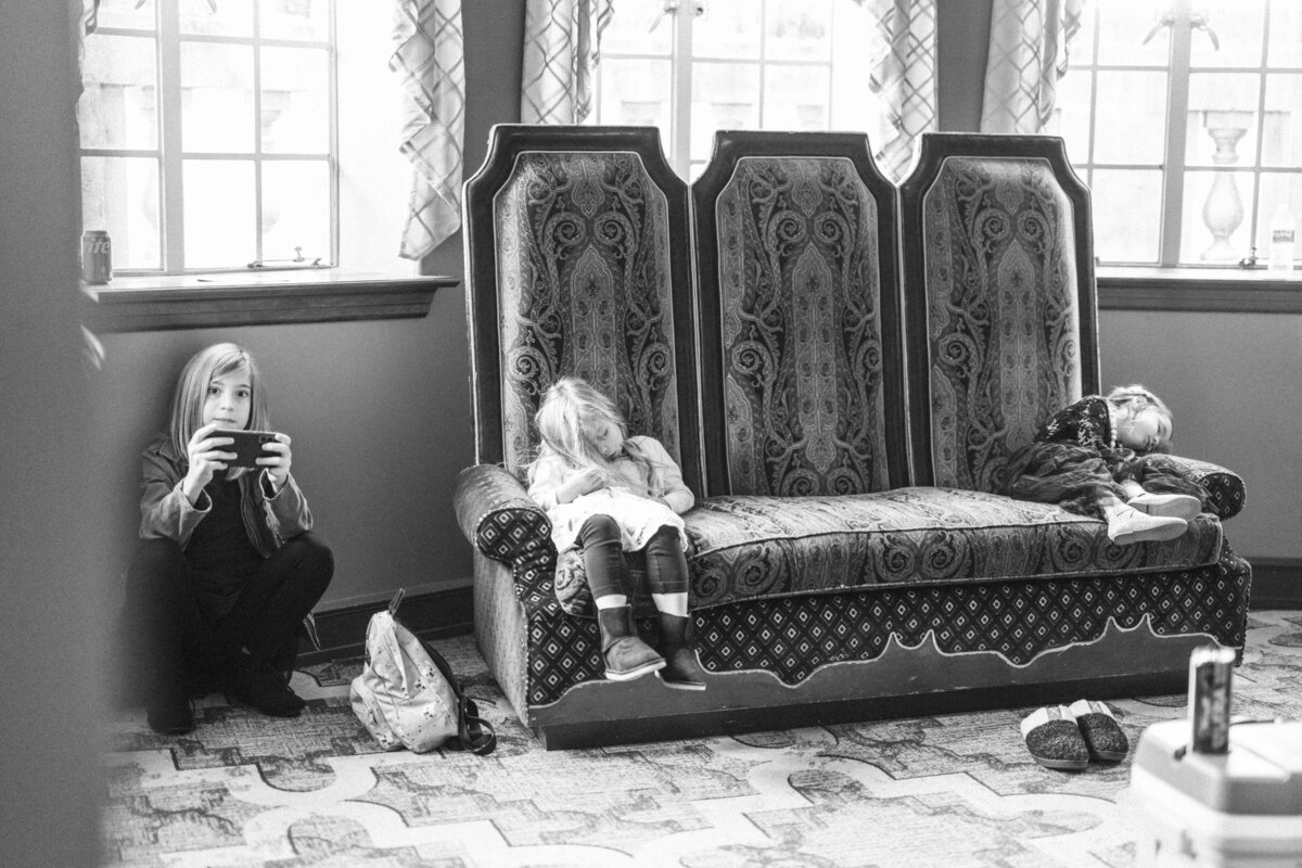kids-asleep-outside-reception