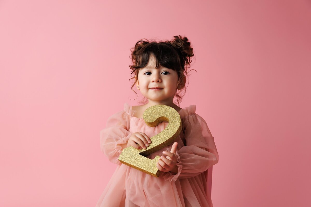 personality portraits children's milestone session at newport news virginia studio