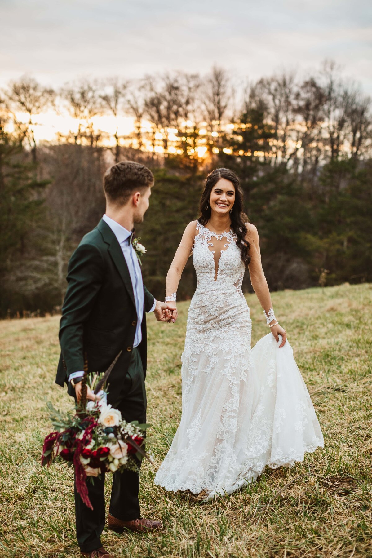 bride-groom-walking