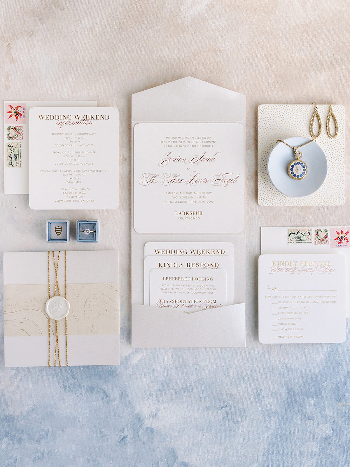 Richards Notebook Colorado Wedding Stationery by GoBella.com 76