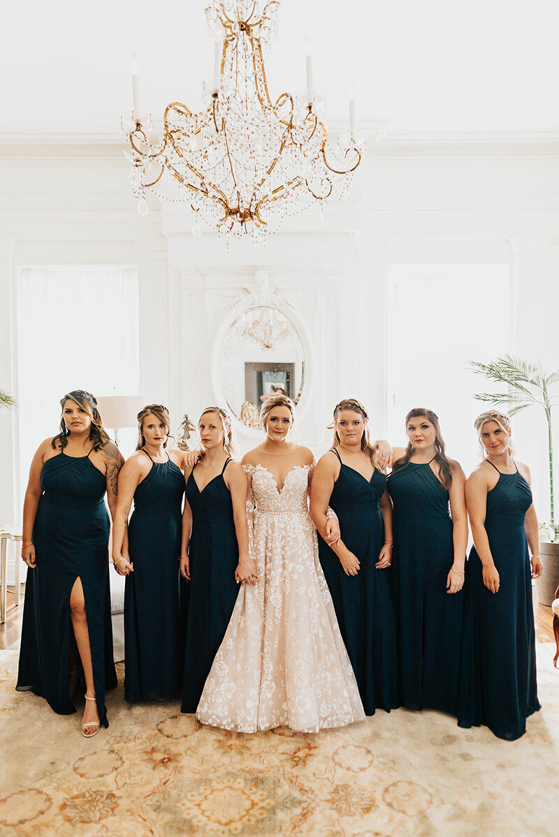 bride with bridal party