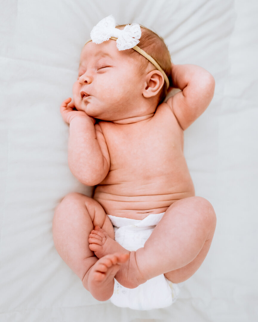 In home newborn lifestyle photographer