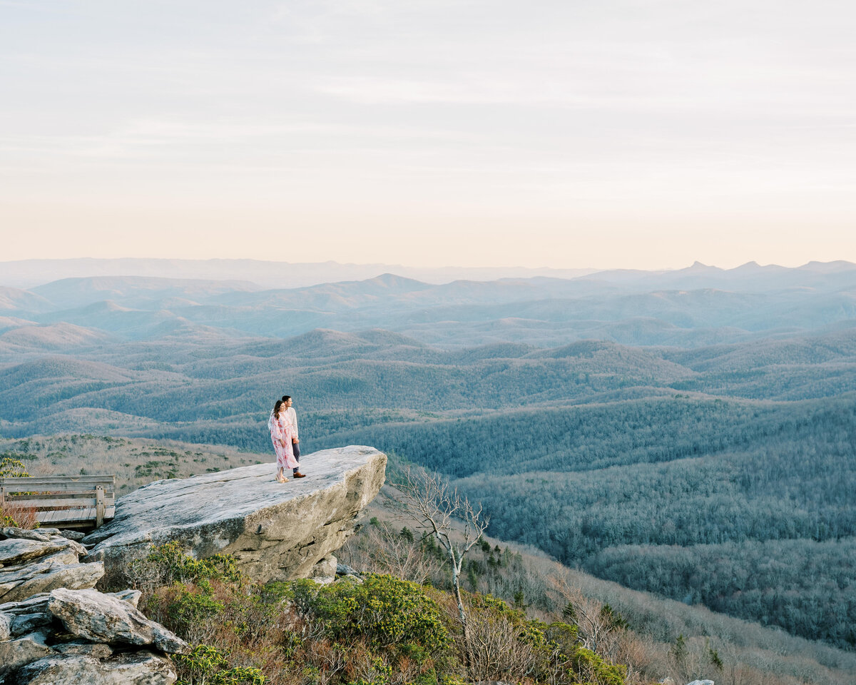 The Fourniers | Grandfather Mountain Engagement-111