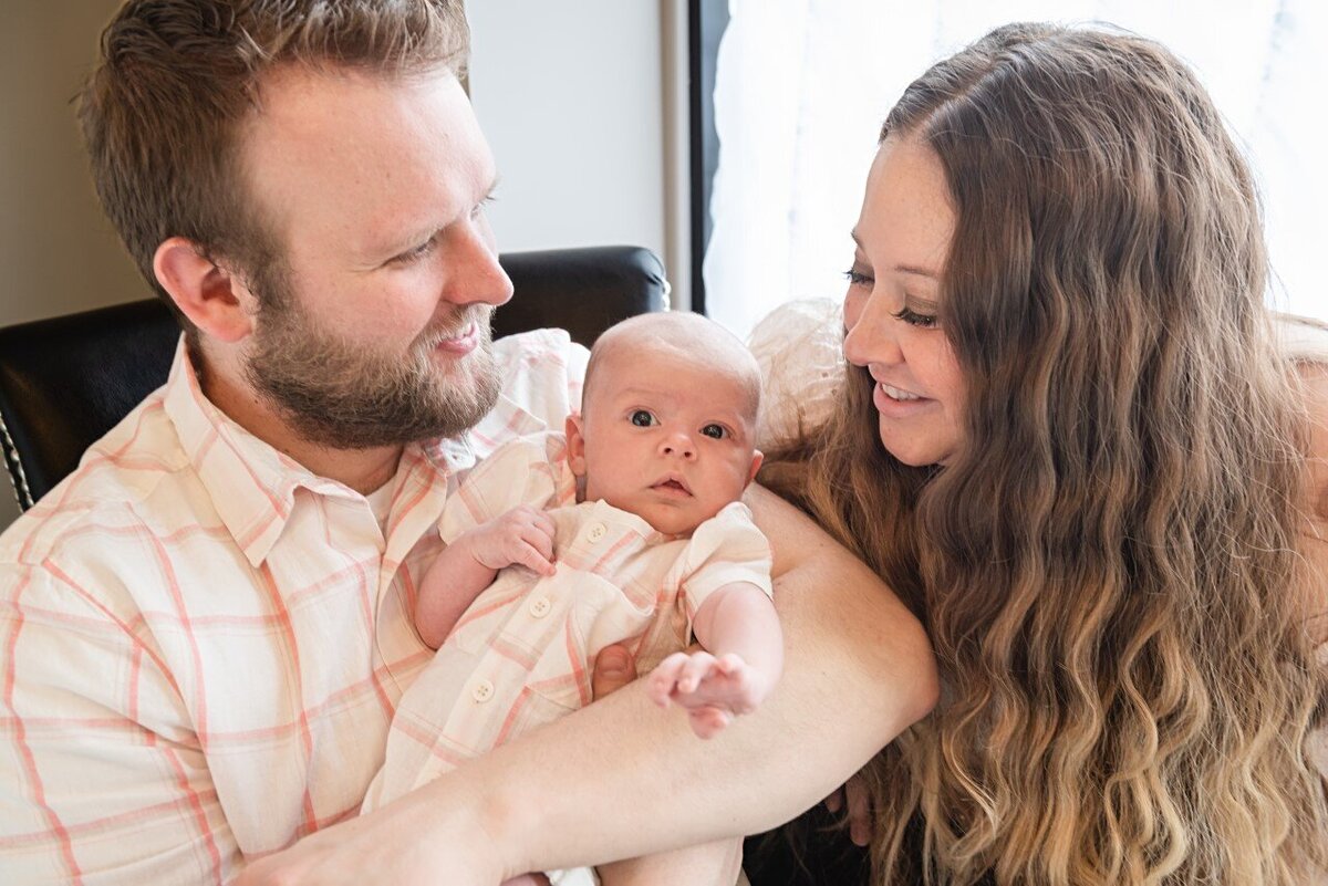 newborn boy with parents