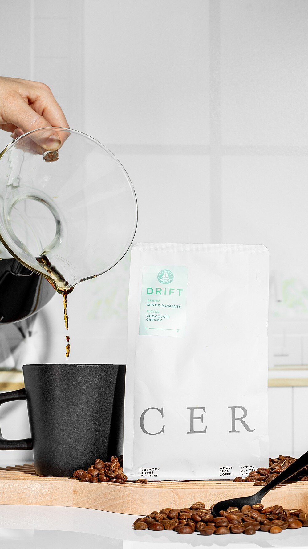 coffee styled for product photography