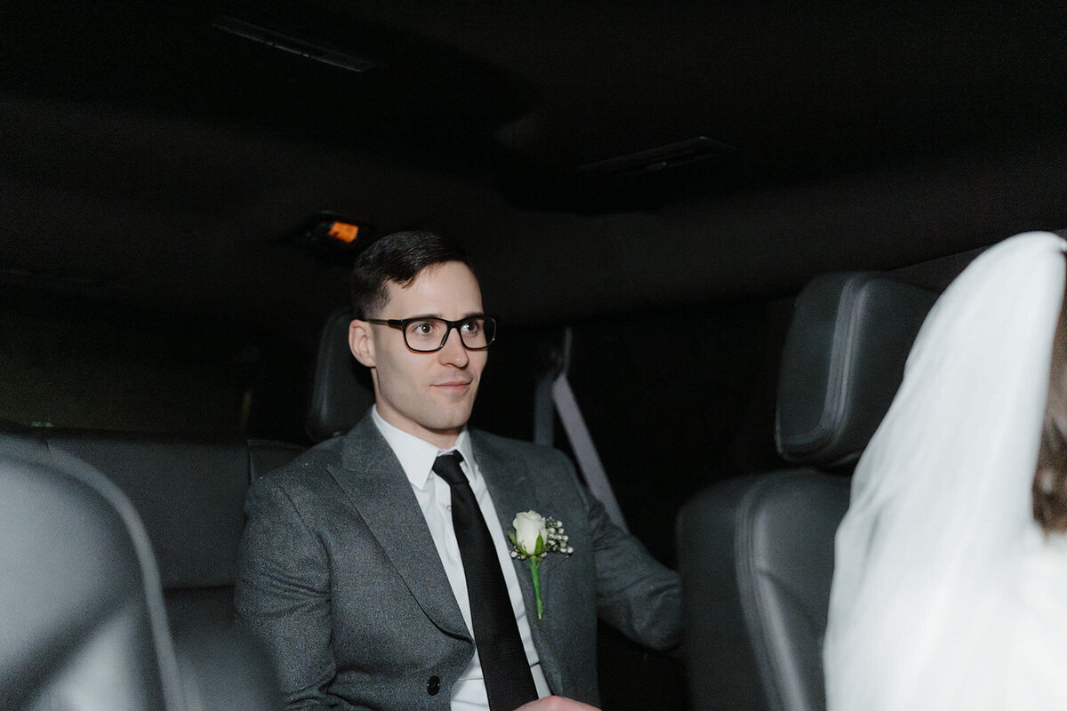 Snowy night time wedding portraits New York City wedding | Oduma photography-10