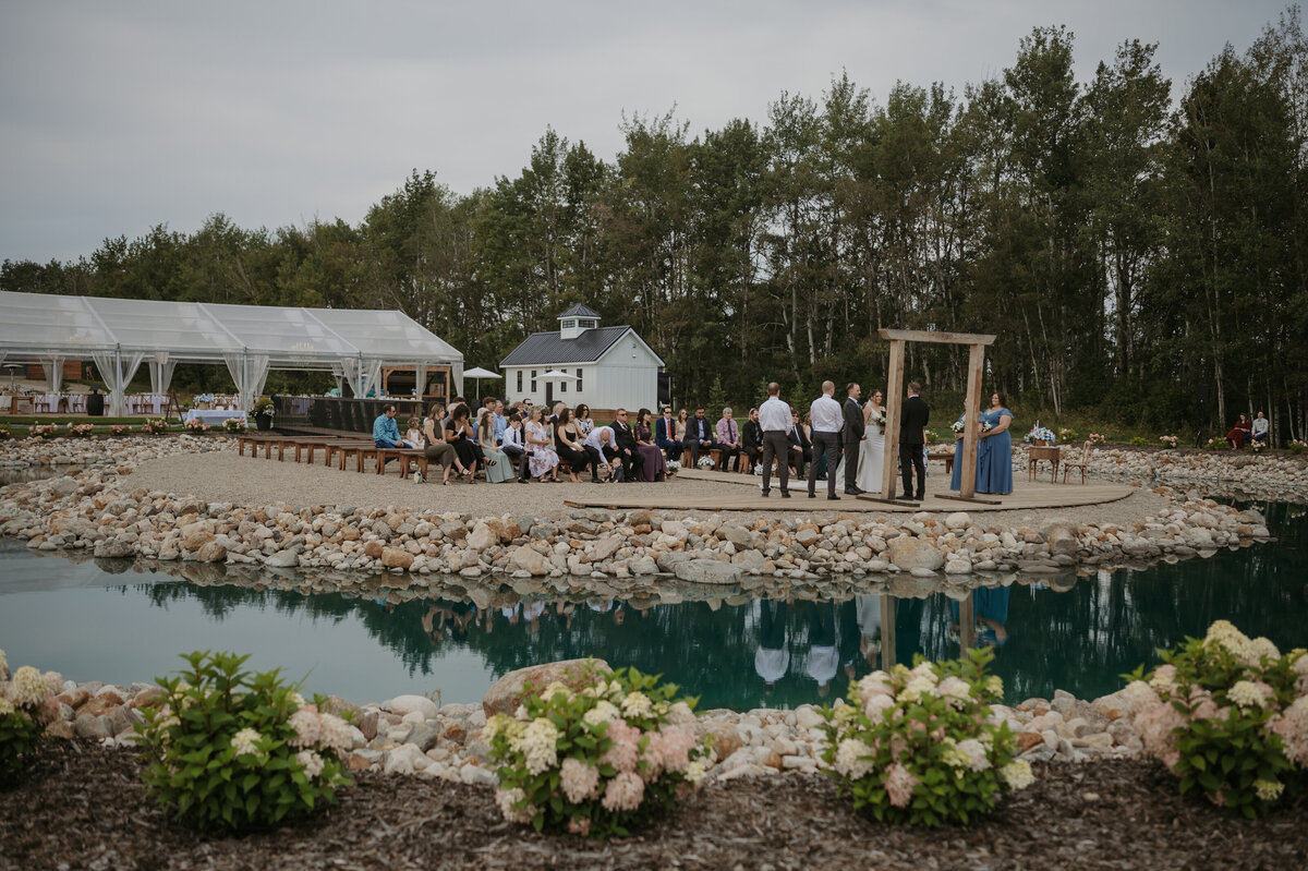 distance photo of gardenview estates wedding