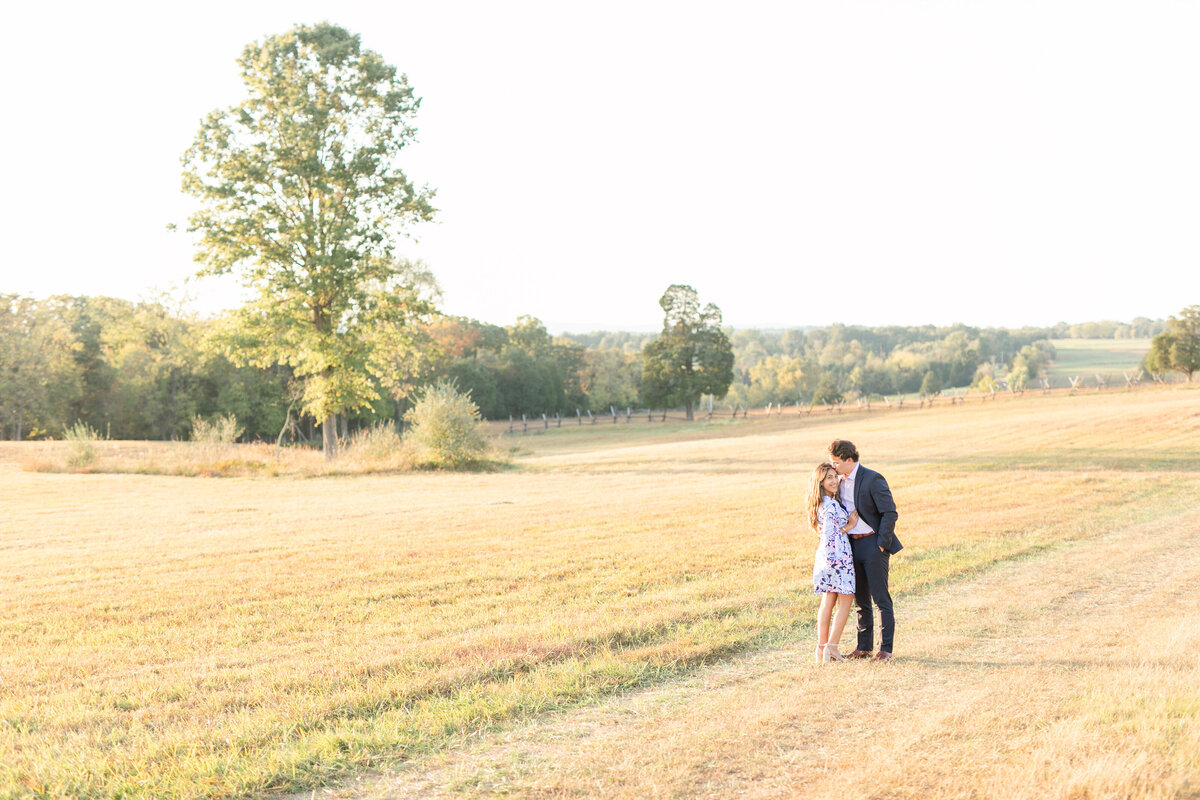Classy Fall Engagement Photos at Manassas Battlefield Tanin & Patrick Megan Kelsey Photography-9