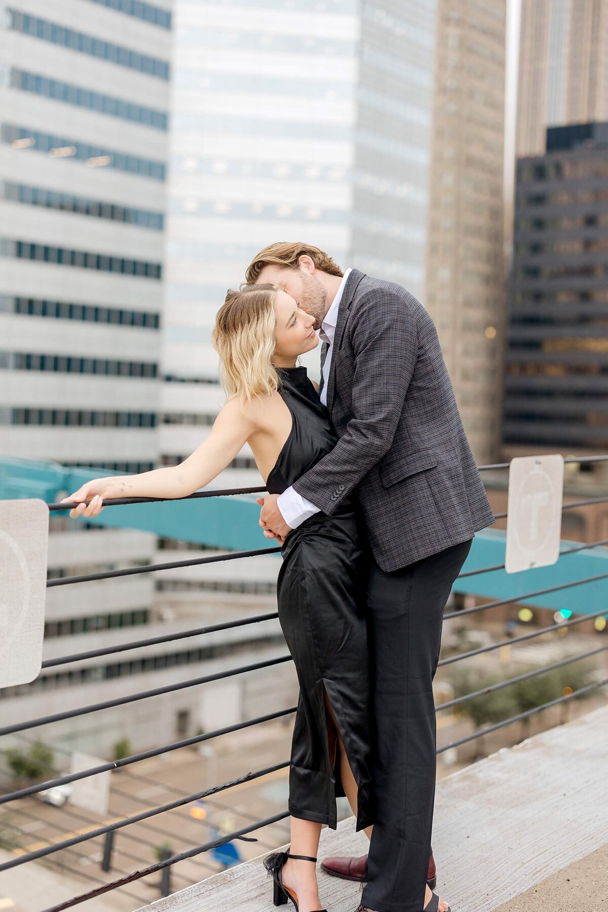 Minneapolis engagement photography highlights a trendy couple's love with city vibes