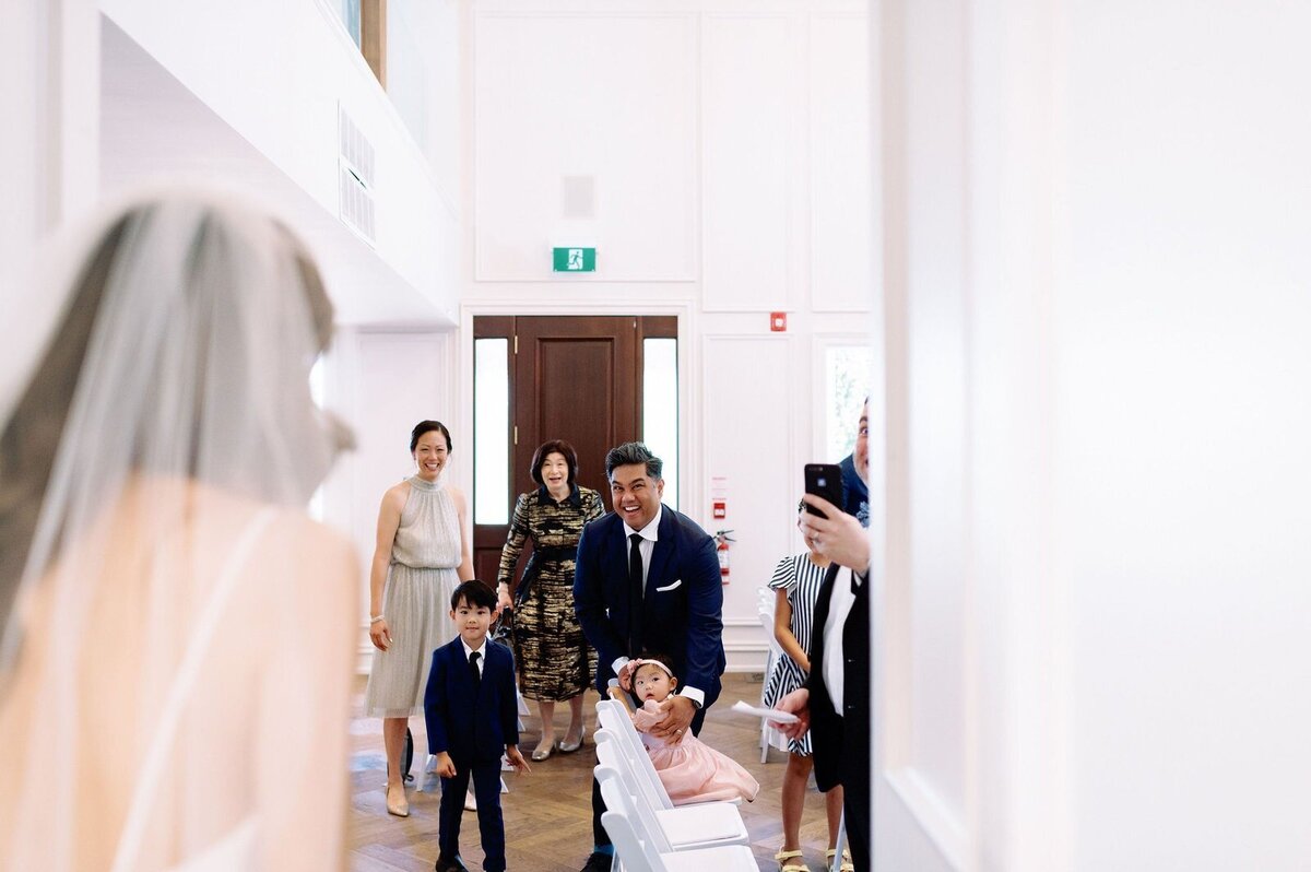 Bride Photojournalistic Candid Moment Sees Family on Wedding Day at Arlington Estate Vaughan Wedding Venue Jacqueline James Photography