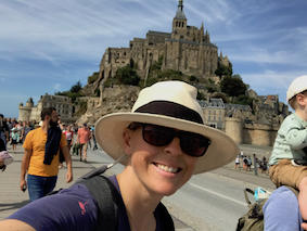 On holiday in France