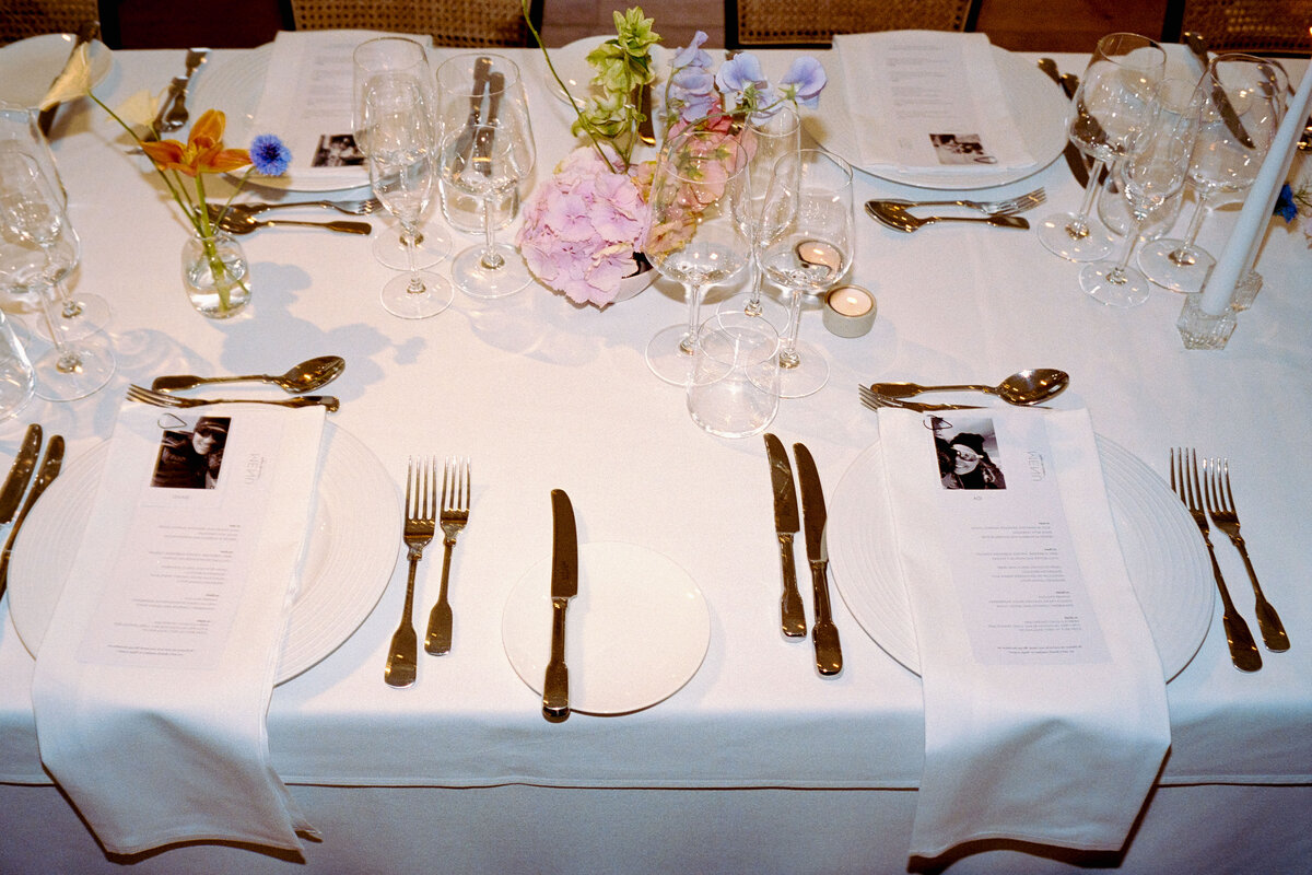 Tablescape captured on 35mm film