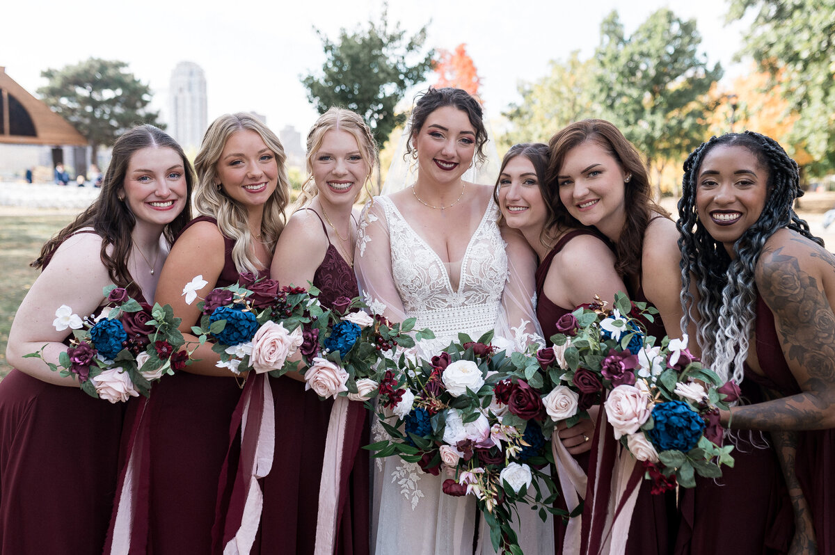 Bride preparation with natural light