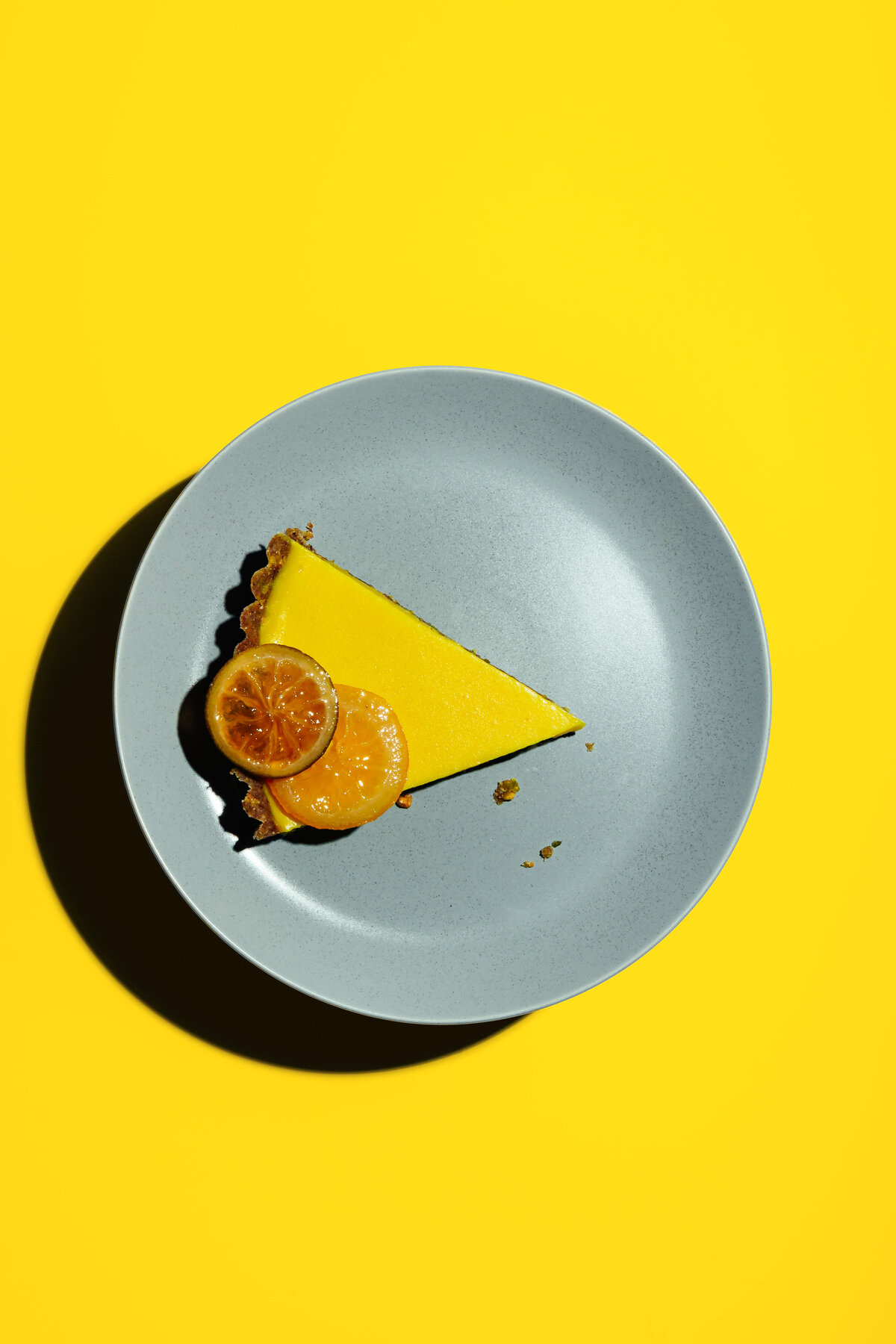 Lemon Tart Slice Coloricious Food Photography