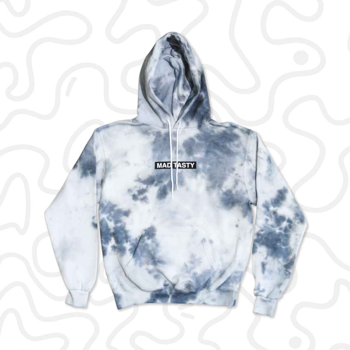 MT New Merch_Grey Tie Dye Hoodie Hover