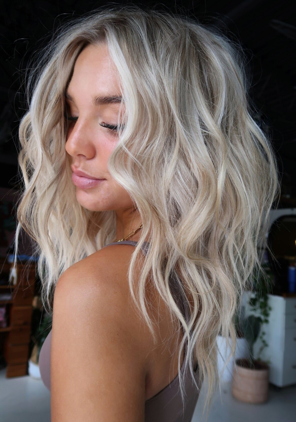 Beautiful icy blonde hair from Moxie by KC's Kansas City colorists