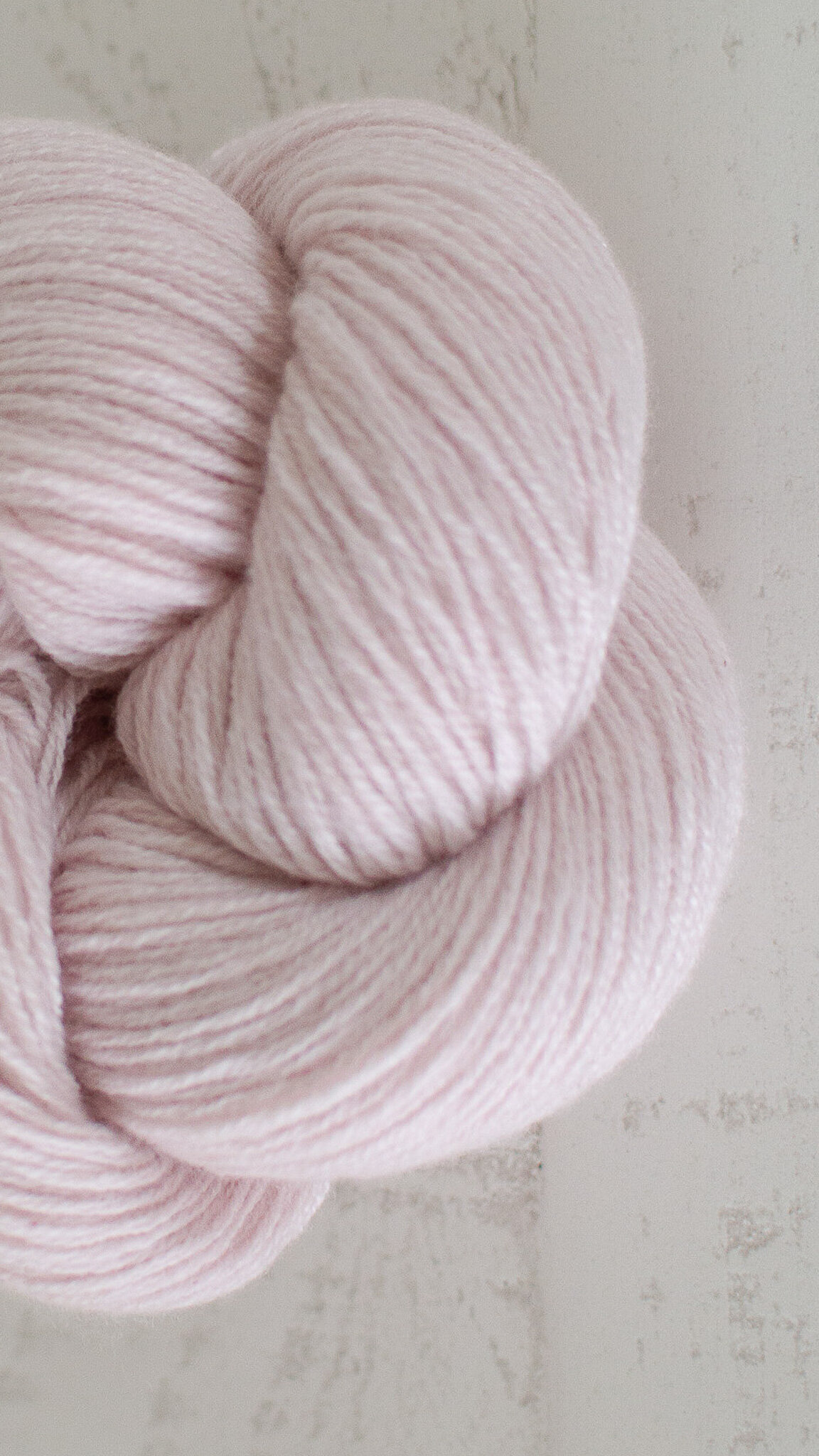Shell Pink Coastal Cashmere yarn single skein