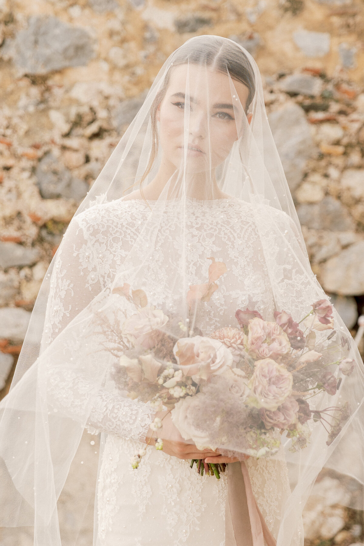 Bridal Portrait Editorial Photoshoot in Greece 10