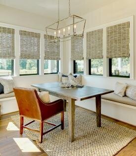 Roman Shade corner office Hartmann