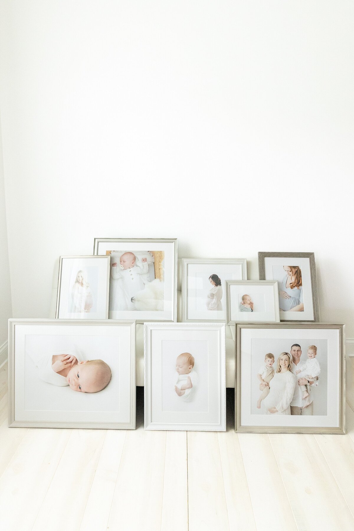 Collection of custom framed photos 