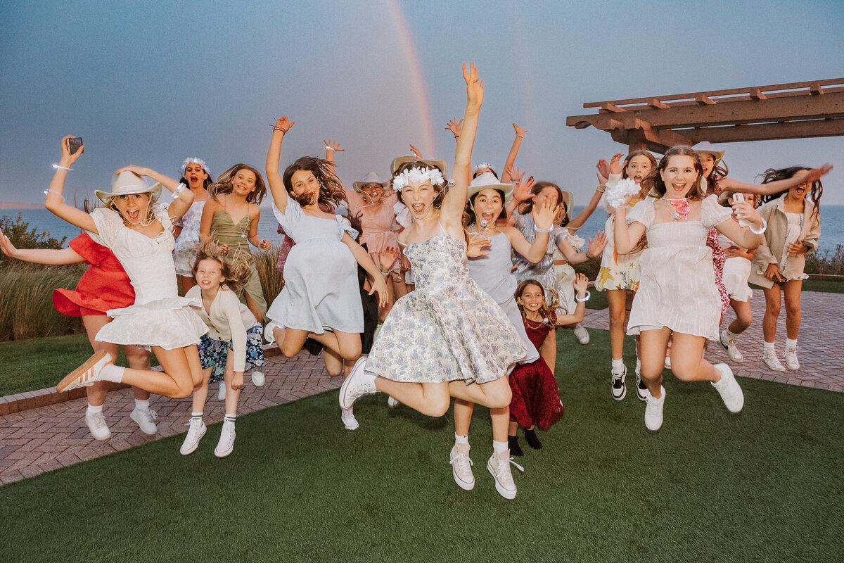 bat mitzvah party rainbow