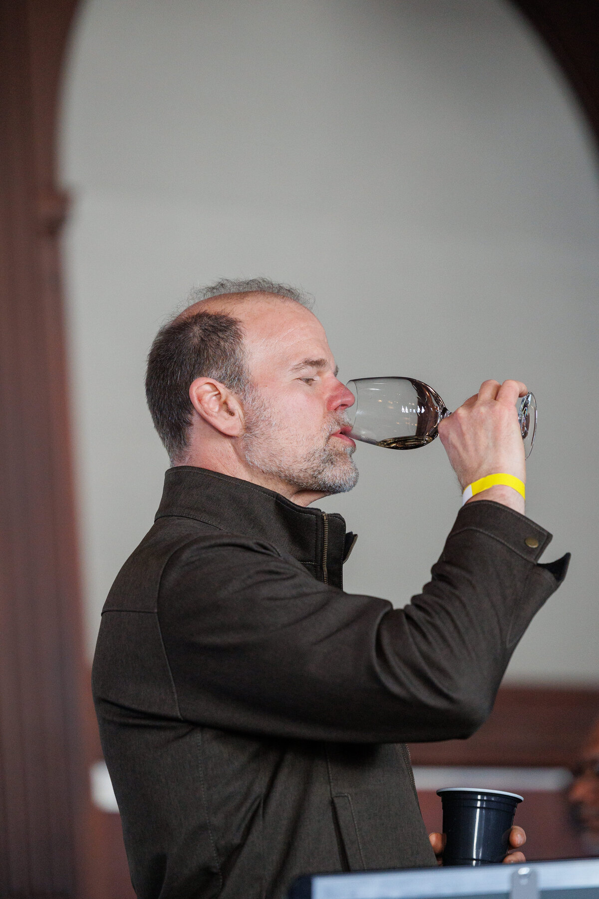 Male drinking Portugal wine