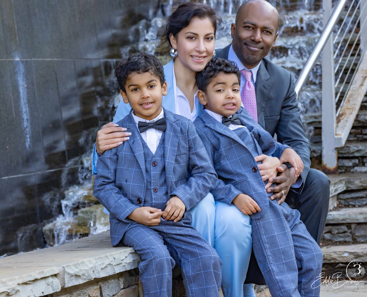 Two brothers in a family photo shoot in Greenville, SC