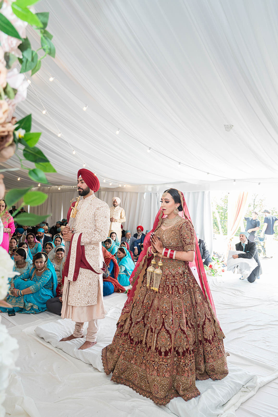 Indian bride and groom portrait - toronto wedding photographer