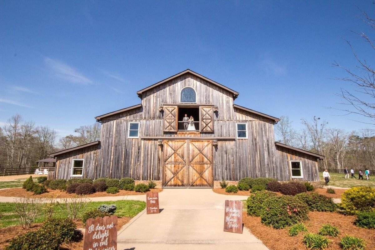 Wedding Barn and Event Venue Exterior Shot