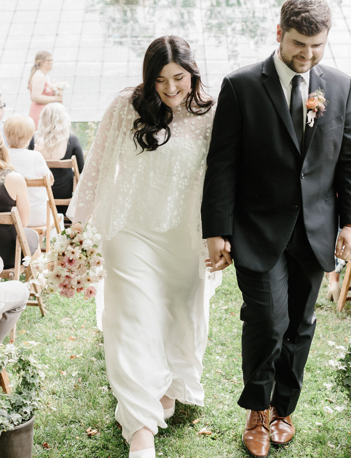 Glass House Community Michigan wedding ceremony