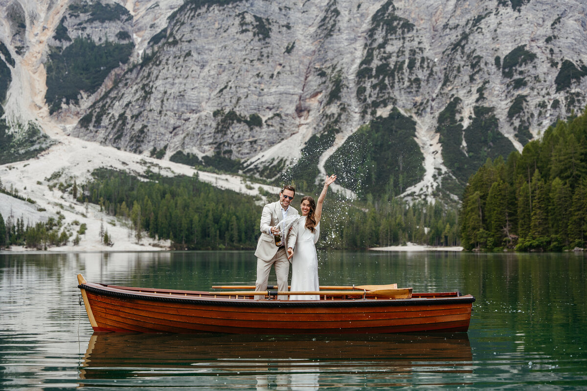 sweet couple romantic lake photo