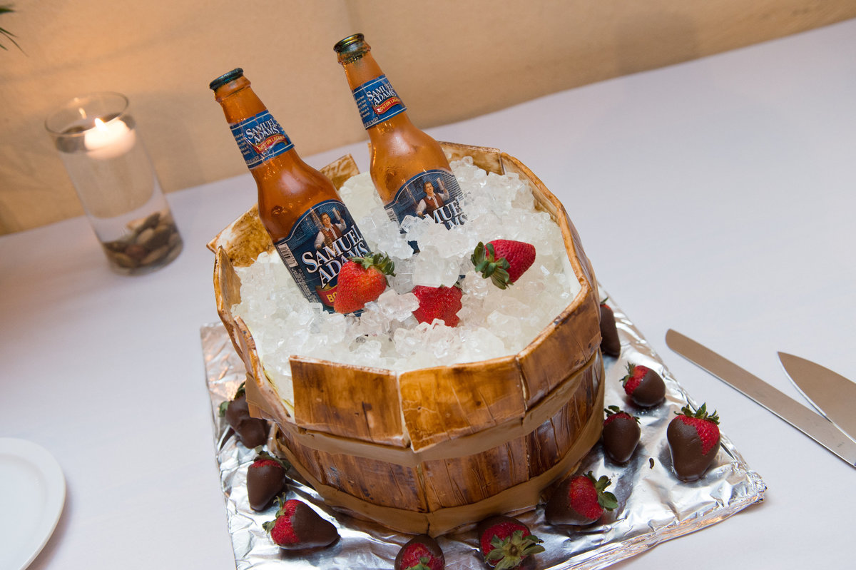 River Rock Event Center Texas Groom's Cake Beer on Ice