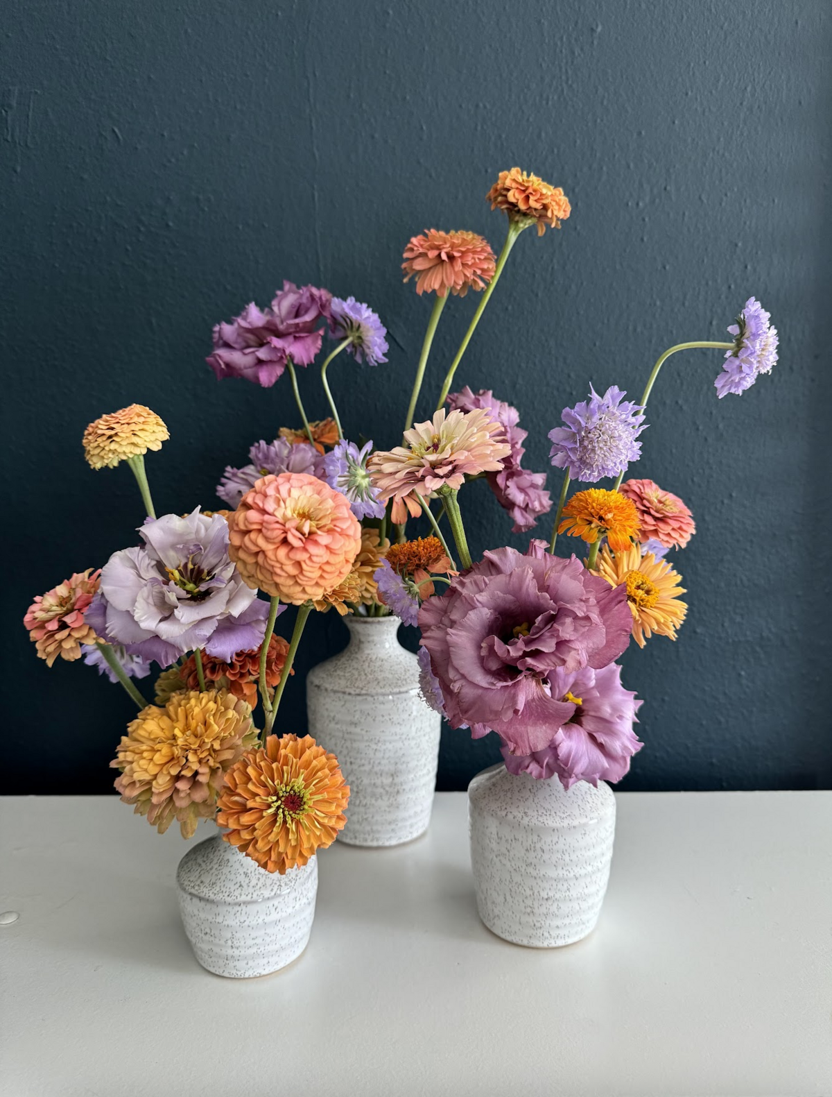 ceramic bud vases in various sizes