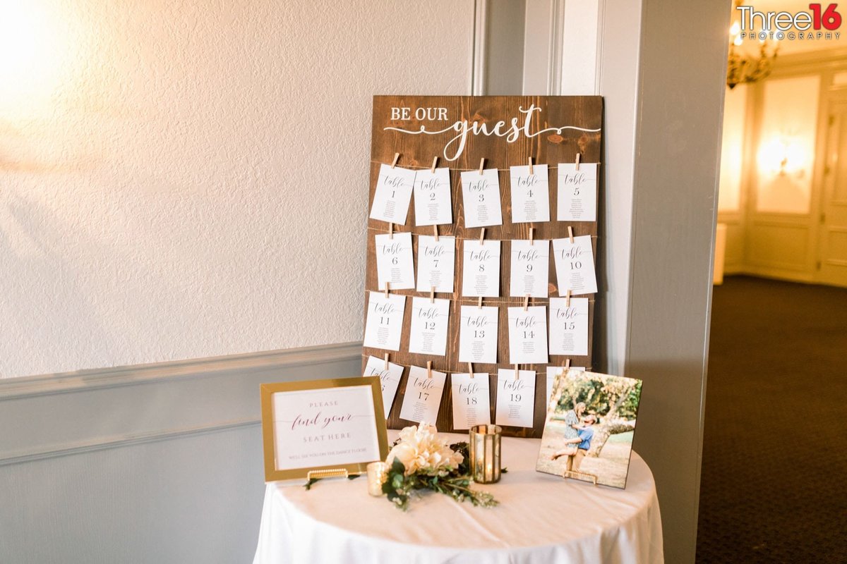 Seating Chart for the big reception