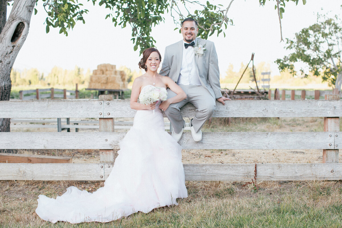 bride and groom Outdoor Bay Area Wedding Couple