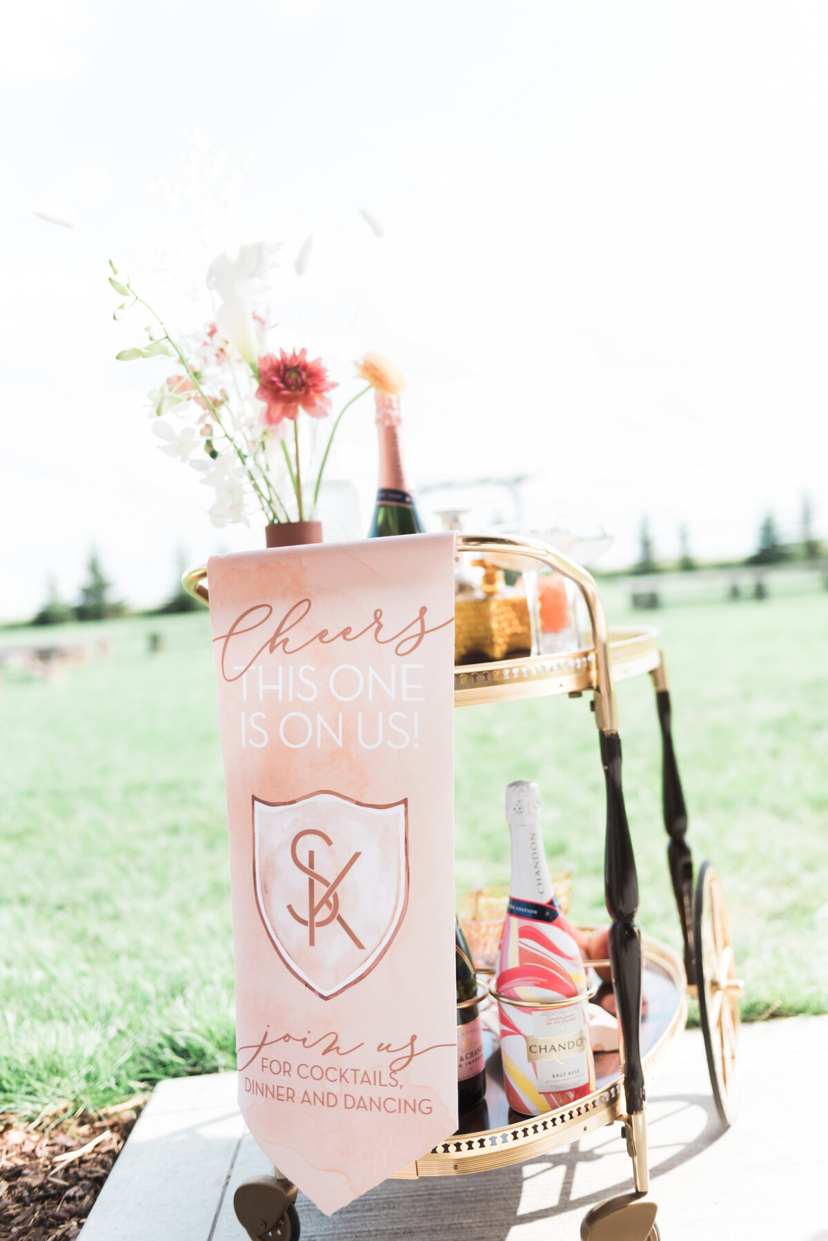 Custom wedding signage by The Social Page, custom wedding invitations & signage based in Calgary, Alberta.  Featured on the Brontë Bride Vendor Guide.