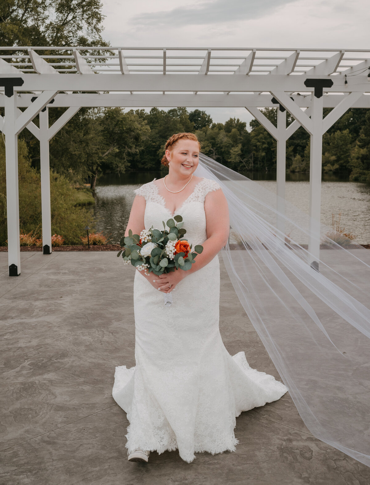 Bride walking 