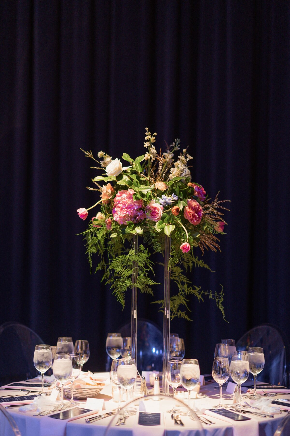 reception elevated arrangement
