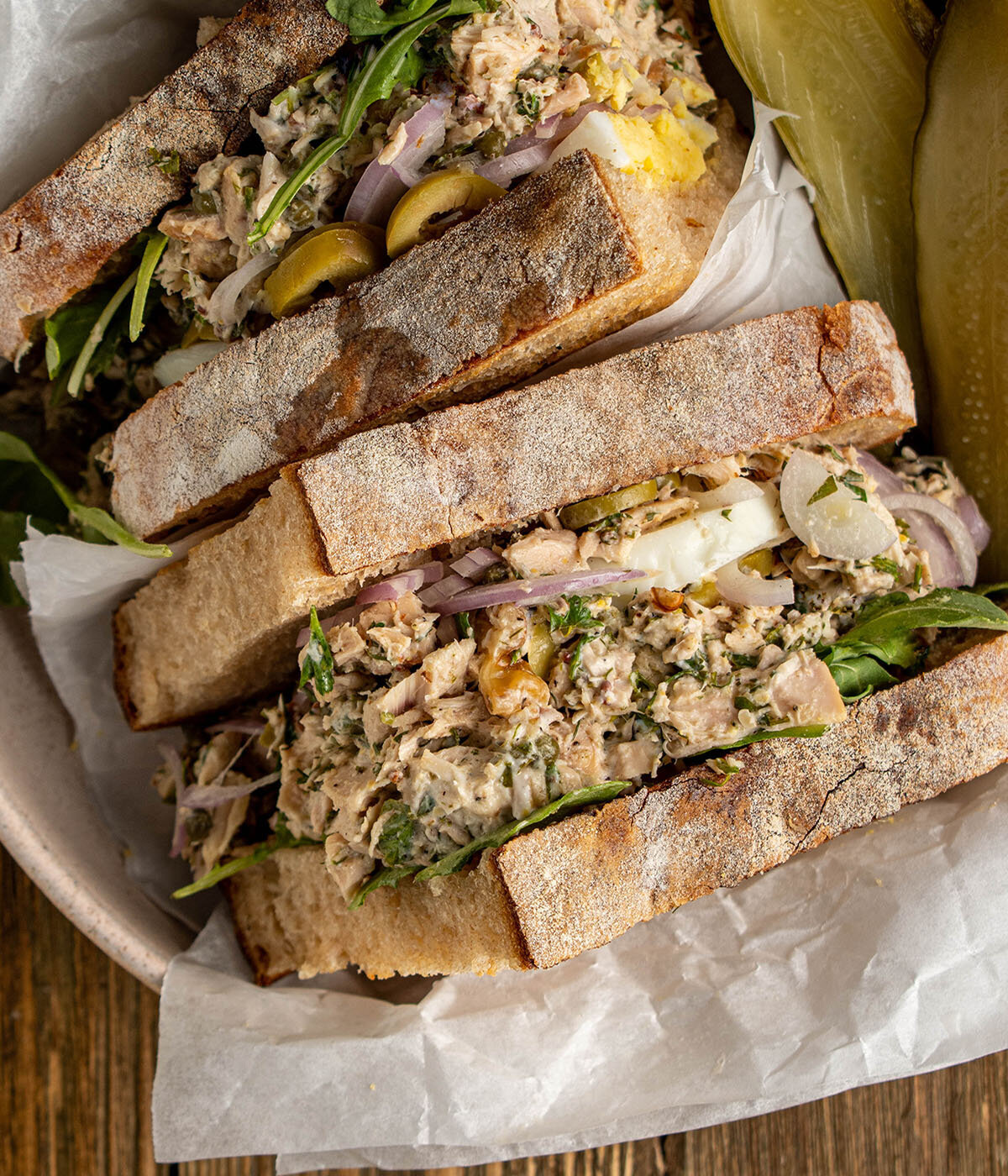 mediterranean tuna sandwich