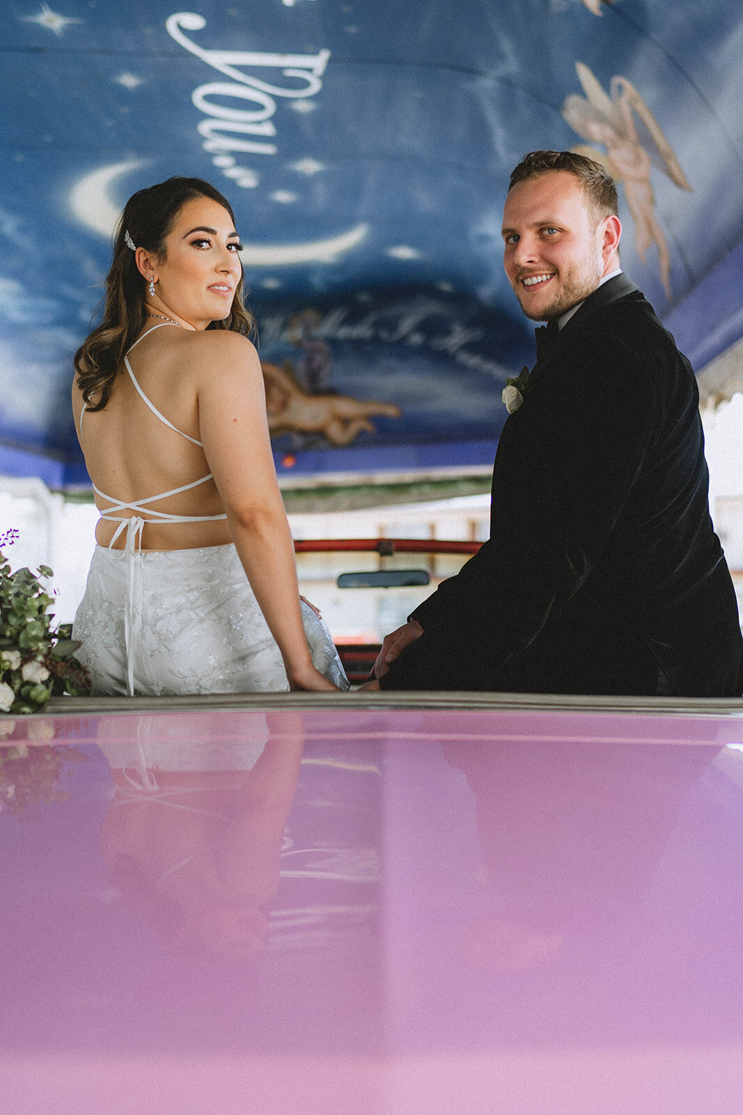 A Little White Chapel Wedding Downtown Las Vegas Elopement Photography Packages Pink Cadilliac-0130