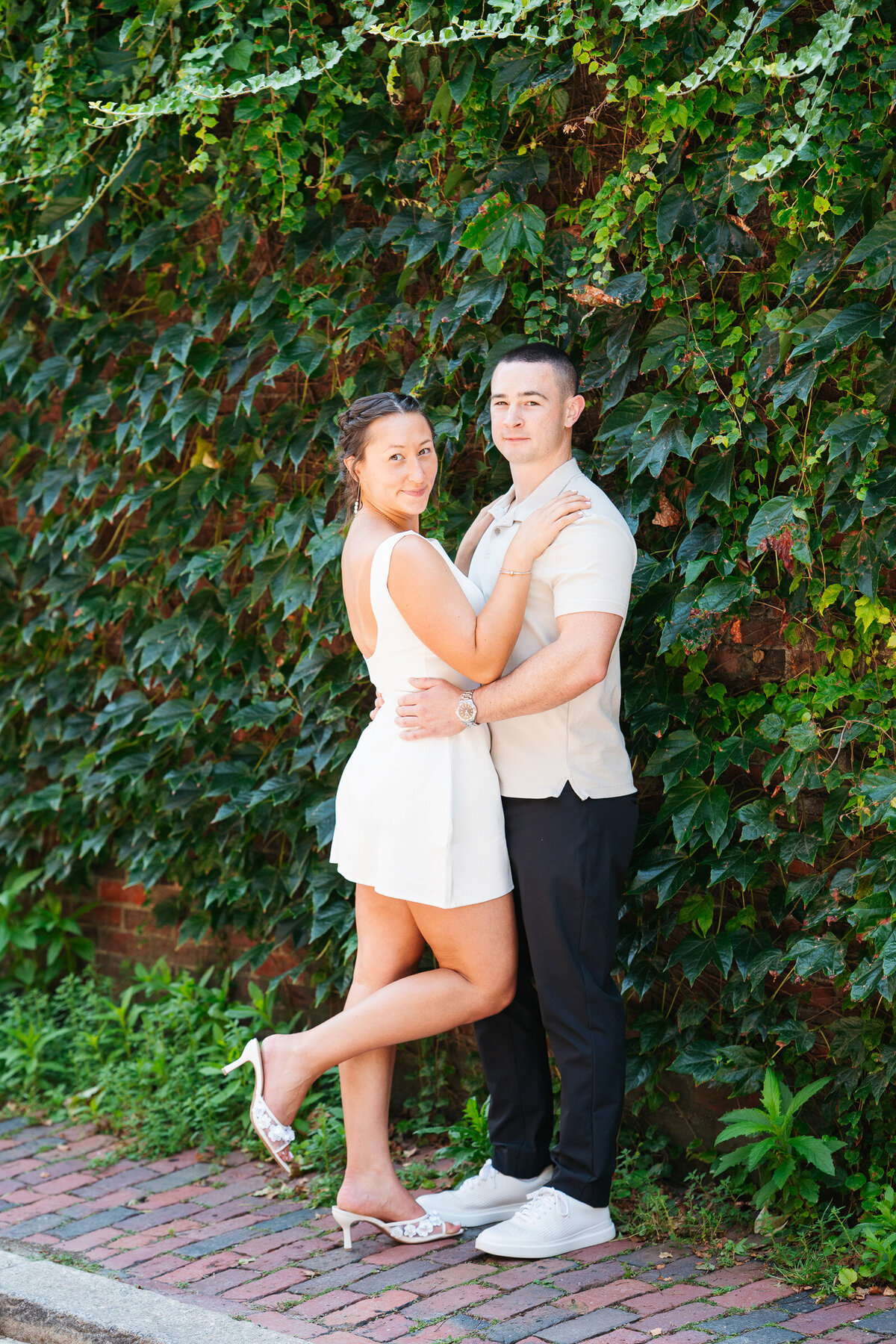 Romantic Boston engagement photography featuring emotional, editorial-style couple portraits.