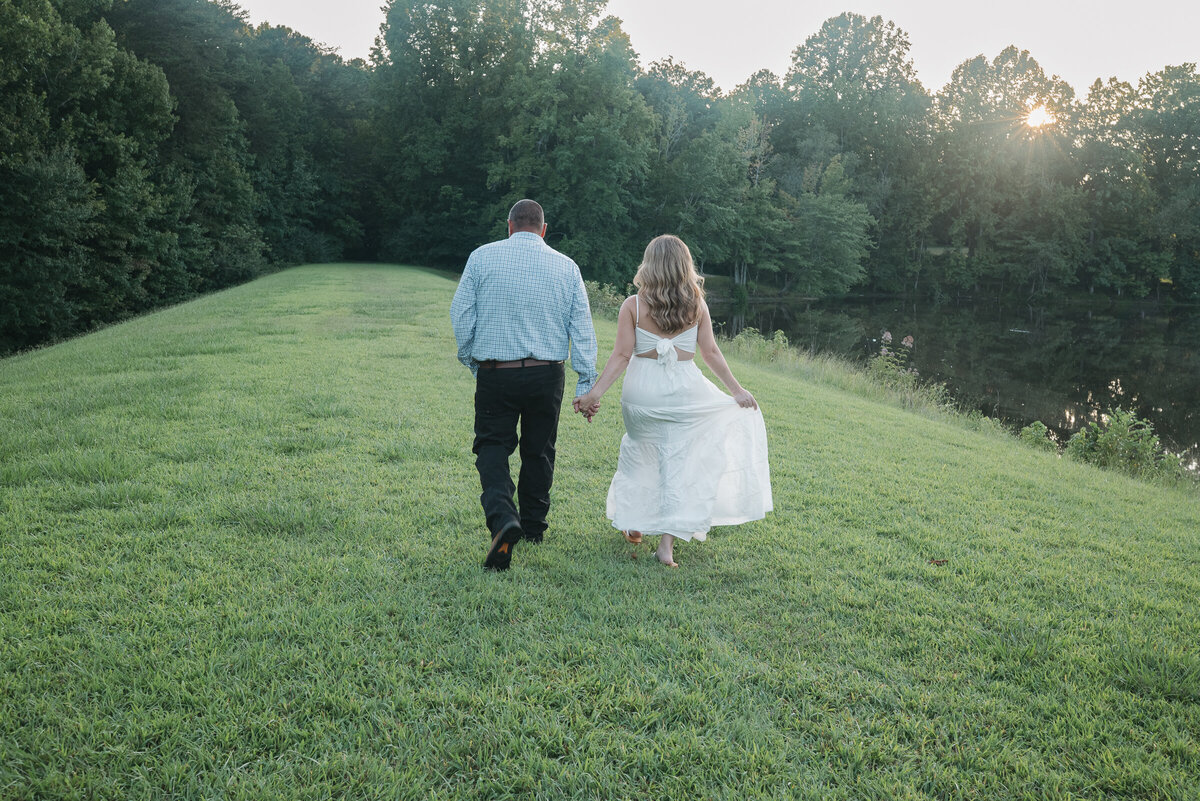 Walking away together 